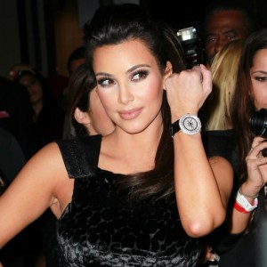 Pictures of Kim Kardashian with watch